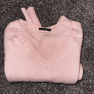 Brandy Melville pink cropped soft sweater